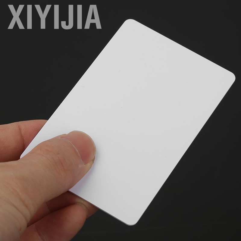 Xiyijia 10Pcs NFC Contactless Smart White Card Tag S50 IC 13.56MHz RFID Readable Access