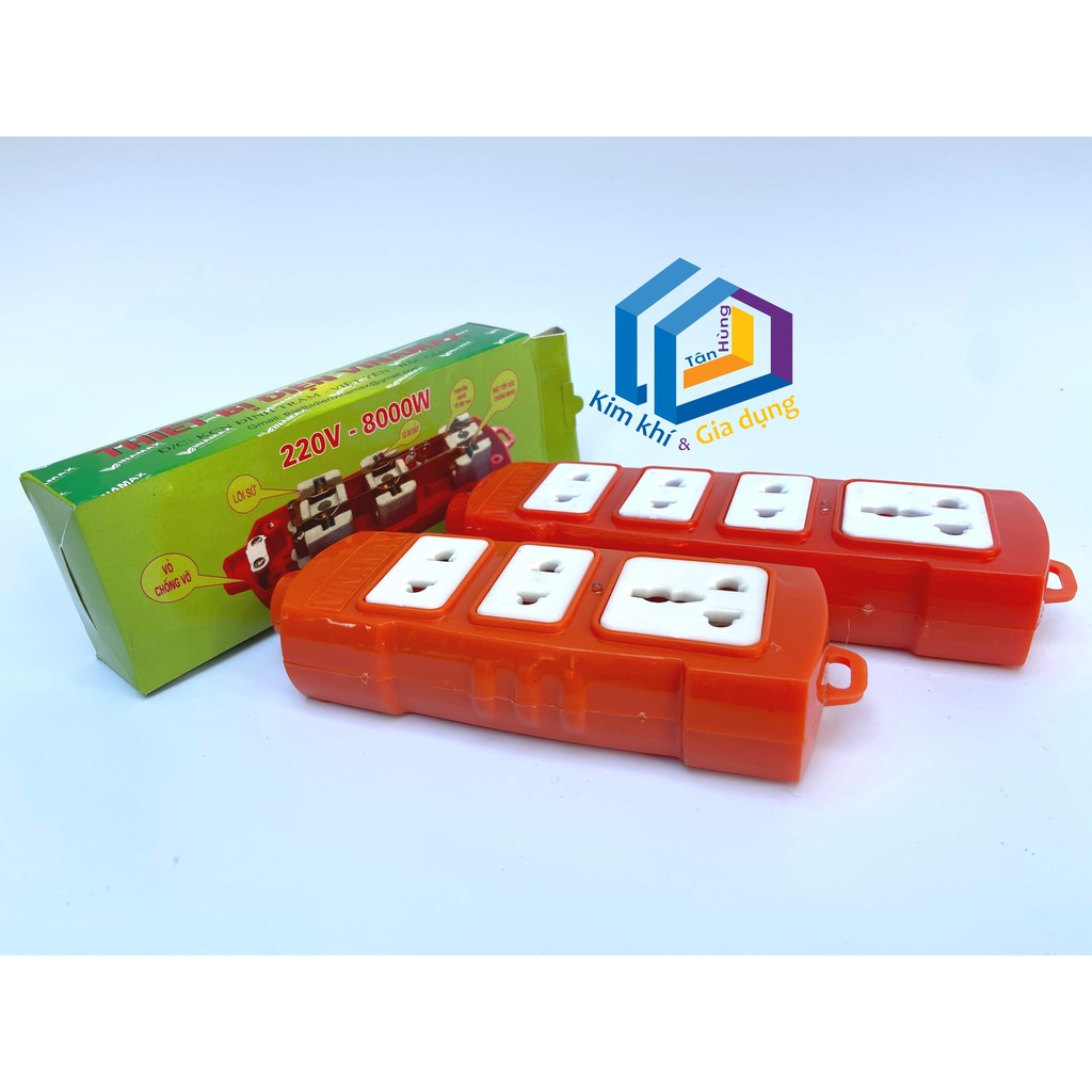 Ổ cắm rời siêu chịu tải 8000W - VINAMAX 3 cửa cắm / 4 cửa cắm