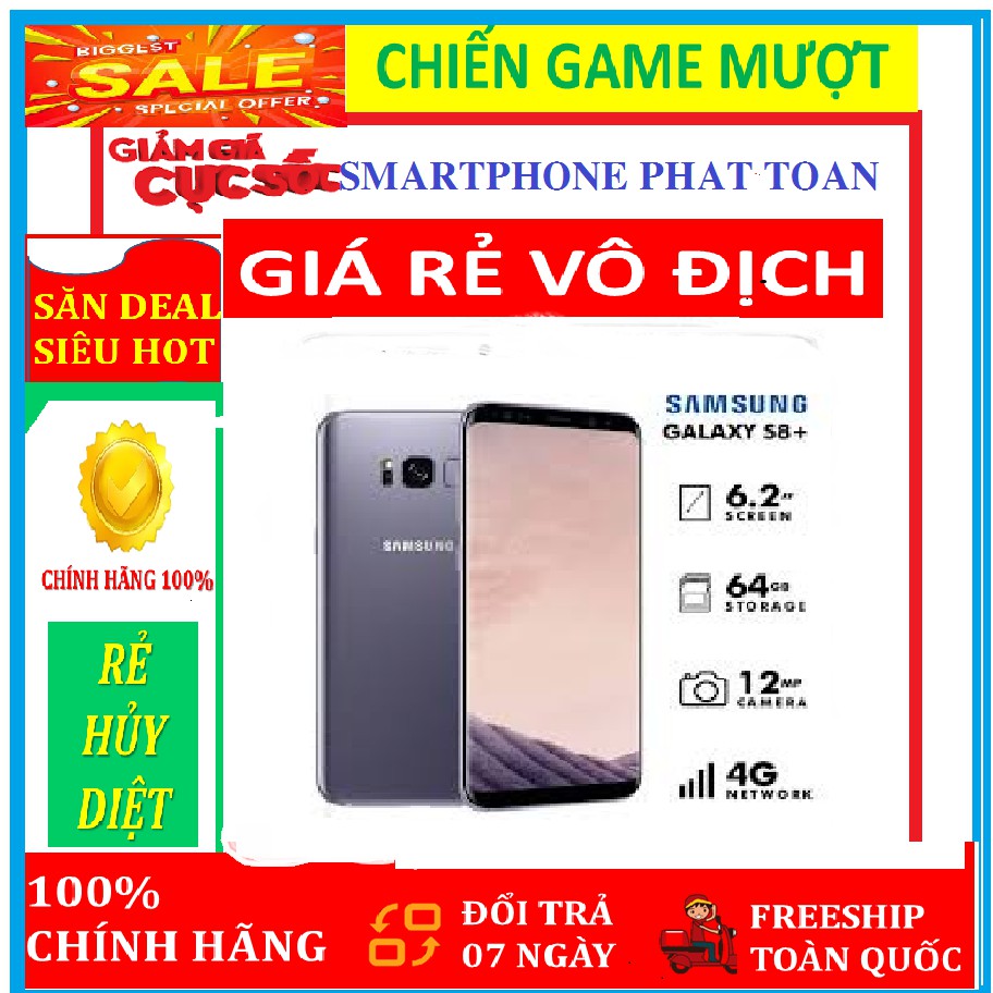 [RẺ VÔ ĐỊCH] điện thoại SAMSUNG GALAXY S8 2sim ram 4G/64G mới Fullbox