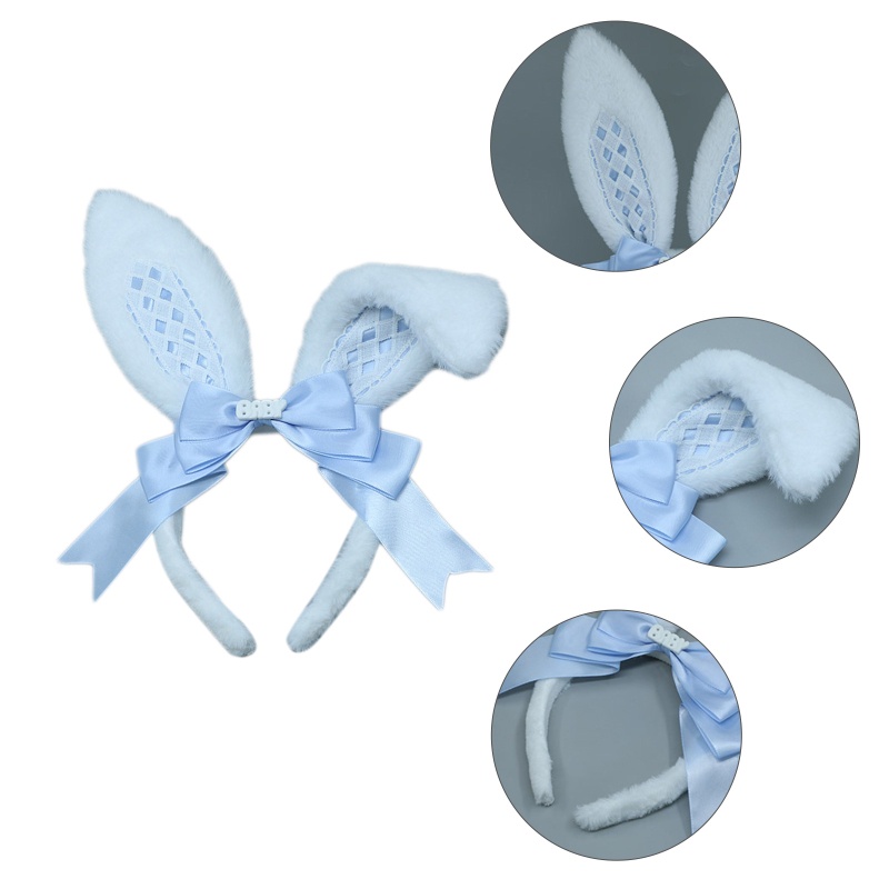 Băng Đô Tai Thỏ Dài Phong Cách Lolita Dành Cho Nữ