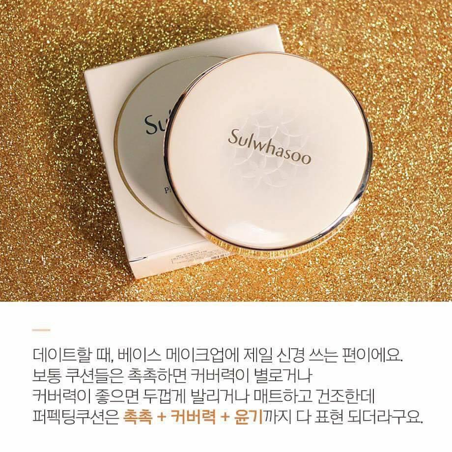 [DATE 2024] PHẤN NƯỚC SULWHASOO PERFECTING CUSHION EX, (HỘP CHÍNH TÁCH SET K KÈM LÕI PHỤ) TONE 21