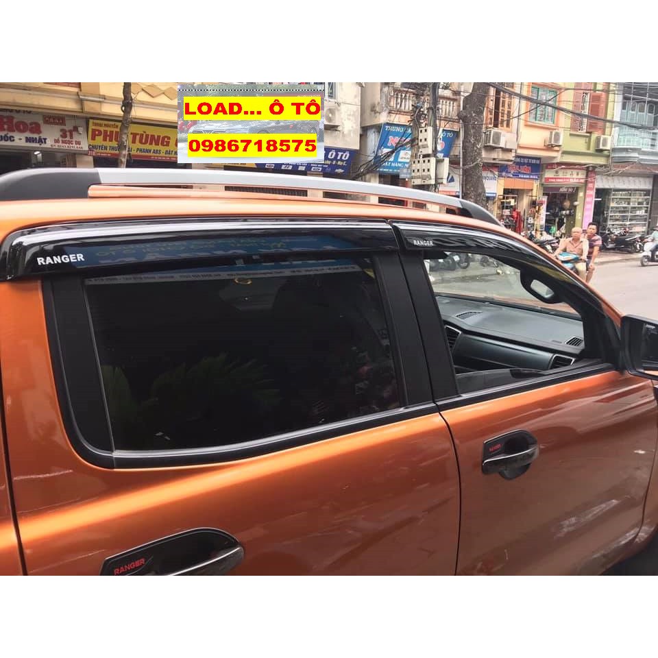 Thanh giá nóc Ford Ranger 2023-2016 Full Đời cho XLT, XLS,Wildtrak Đầy Đủ Các Mẫu Cao Màu Đen Bạc