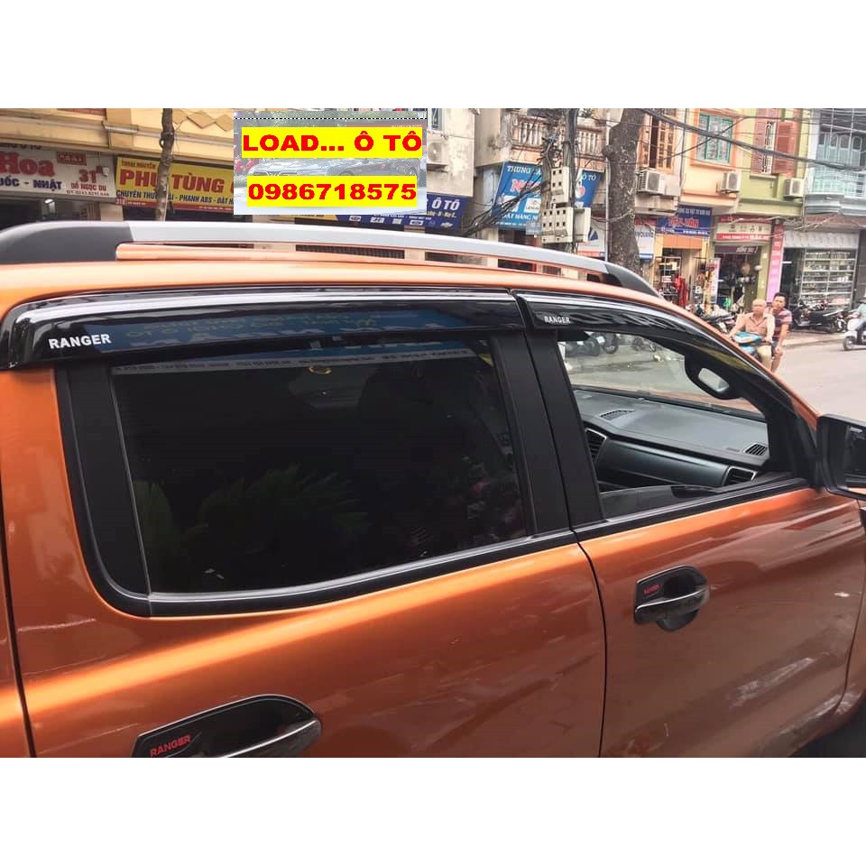 Thanh giá nóc Ford Ranger cho XLT, XLS, giá nóc Ranger, trang trí nóc ranger thanh cao 2016 - 2019, 2020