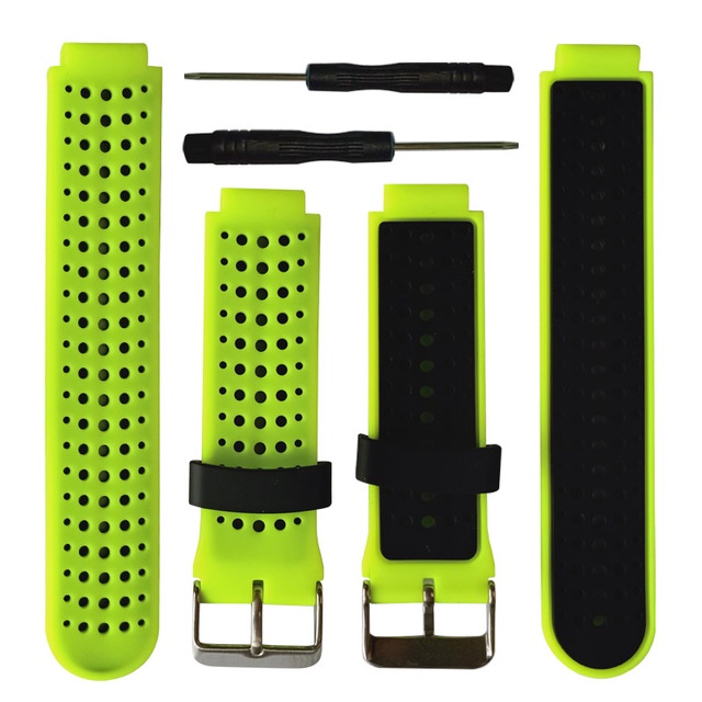 Dây Đeo Silicon Mềm Thay Thế Cho Đồng Hồ Garmin Forerunner 220 / 230 / 235 / 620 / 630 / 735 XT / S20 S5 S6