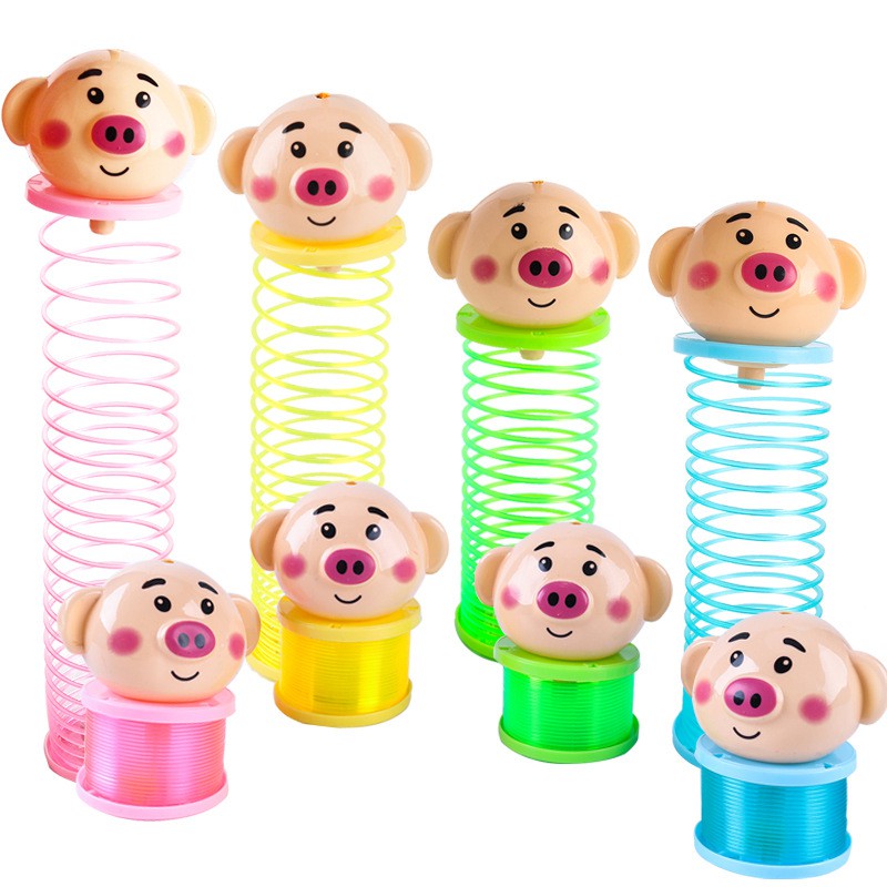LỒNG ĐÈN LÒ XO HÌNH HEO CÓ ĐÈN LED