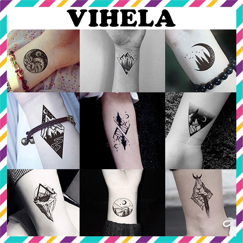 Hình xăm dán tạm thời MAGIC TATTOO chống nước lên hình ngay VIHELA MD SD DM N1