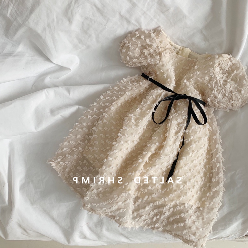 Bộ Đầm Ren Trắng Không Tay Dành Cho Bé Gái