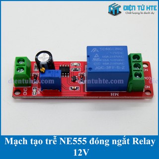 Mạch tạo trễ NE555 đóng ngắt Relay [HTE-PLK-CN2]
