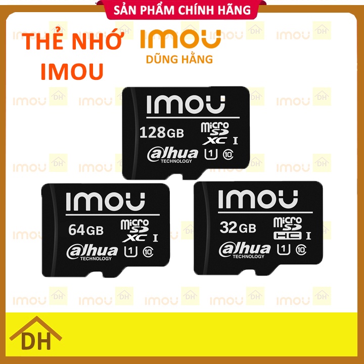 Thẻ Nhớ chính Hãng IMOU 128GB/64GB/32GB Chuyên Dùng Cho CAMERA và Điện Thoại Class 10