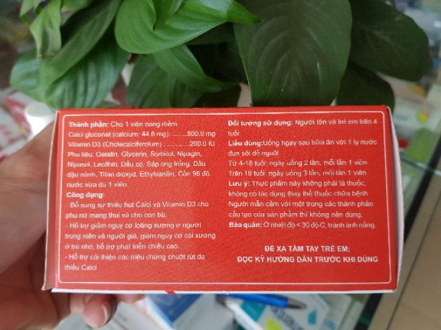 Calci D3 bổ sung Canxi D3 cho xương chắc khỏe, phát triển chiều cao