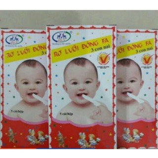 sỉ 10 hộp rơ lưỡi (50 chiếc) Đông Fa cho bé