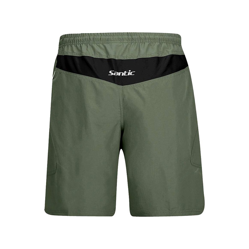 Santic Quần Short Đạp Xe Thường Ngày Cho Nam Quần Lót Dáng Rộng Có Đệm 3D Quần Lót Xe Đạp Leo Núi Thoải Mái K7MB032