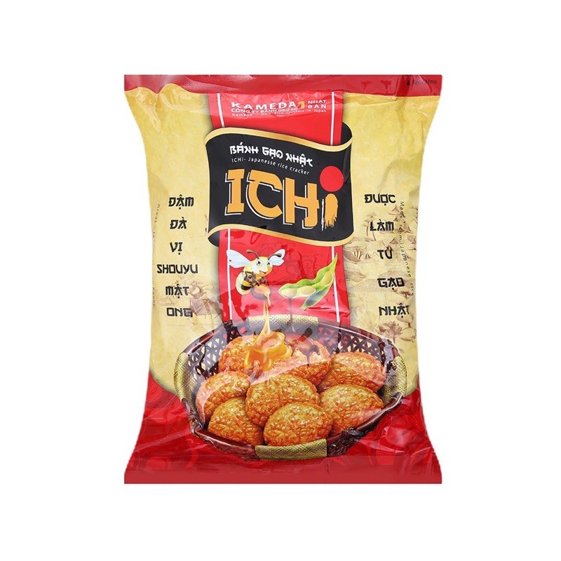 Bánh Gạo Nhật ICHI Vị Mật Ong Kameda Gói 100g