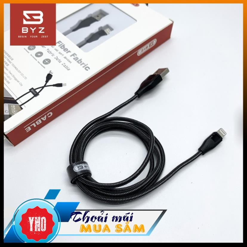 Cáp sạc BYZ BC-006 1.2m iphone androi typeC , 3A sạc nhanh