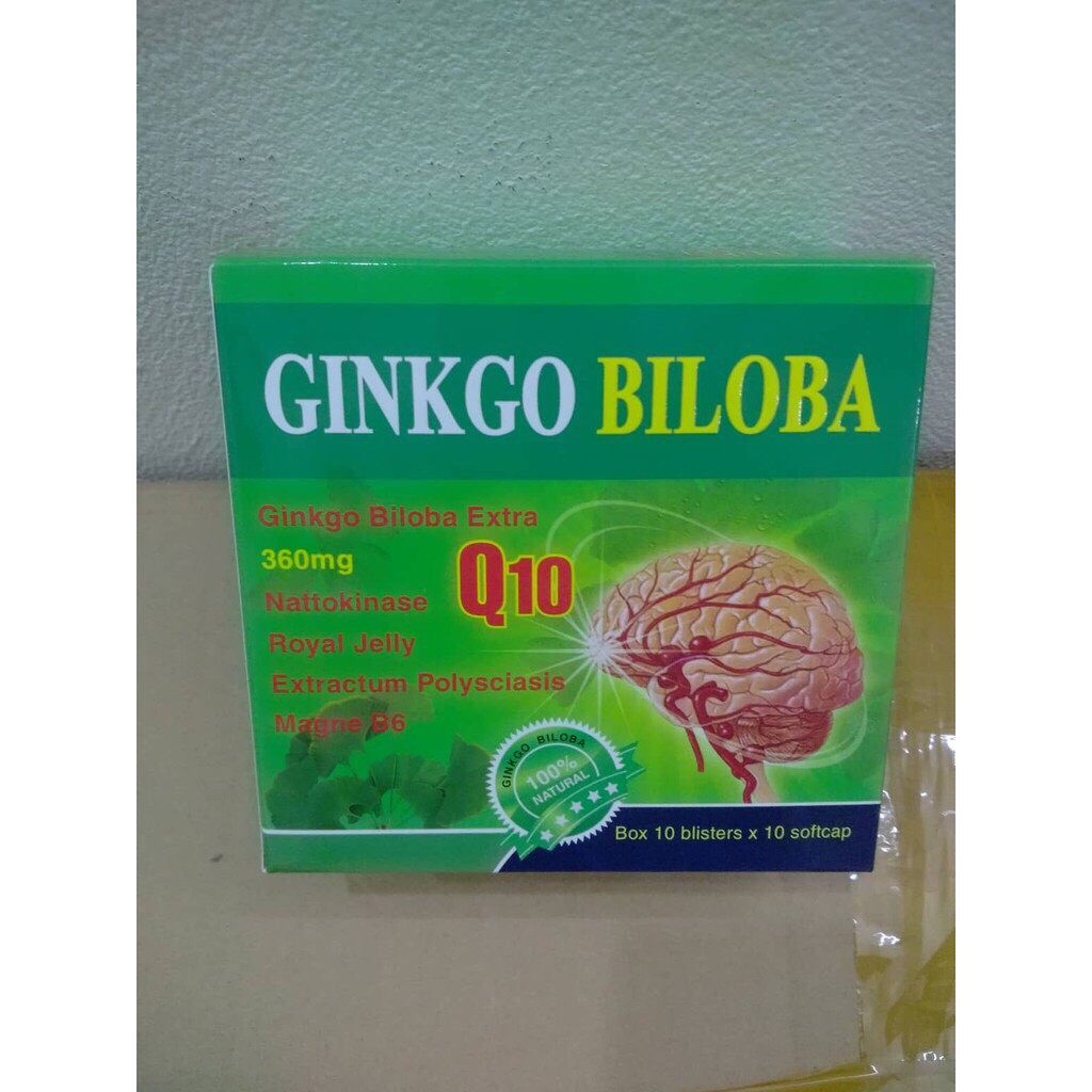 Viên uống bổ não Ginkgo Biloba 240mg (hộp màu xanh ) - [ Quầy Thuốc Bảo Lâm ]