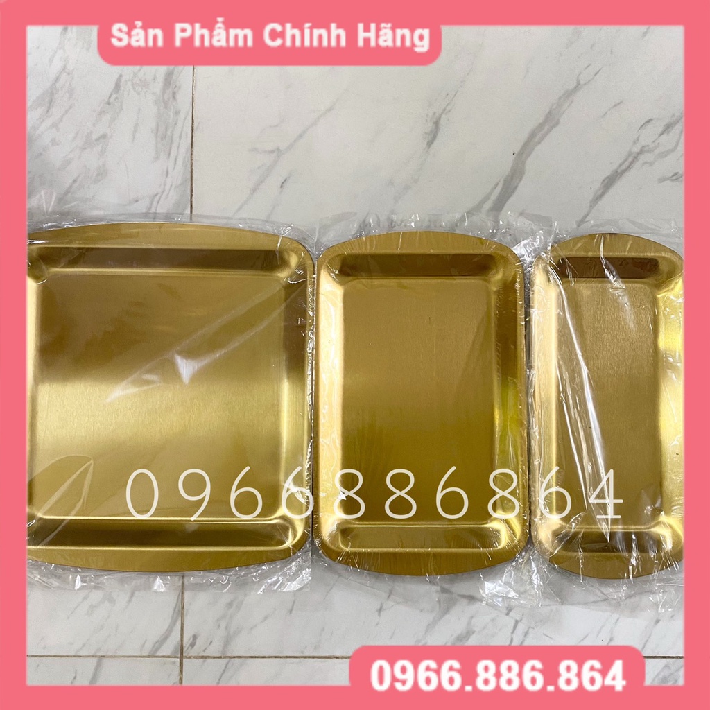 Khay và cốc inox vàng sang chảnh đựng dụng cụ spa dành cho SPA và TMV