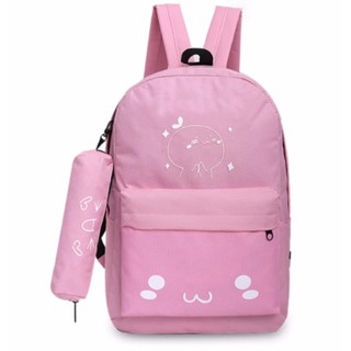 Bộ 2 món balo vải ,balo nữ,baloteen,balo đi học,balo hot,balo xinh,balo đa năng,balo da,balo kuteBalo, Balo nu