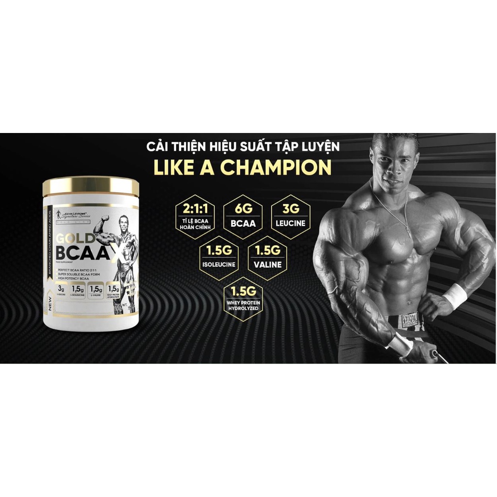 Thực Phẩm Bổ Sung Tăng Hiệu Suất Tập Luyện Kevin Levrone Gold Bcaa (30 Lần Dùng)