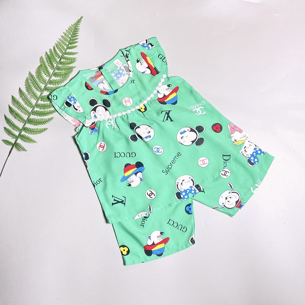 Bộ quần áo Bộ lanh/ Bộ tole CÁNH TIÊN lững cho bé gái ĐƯỢC CHỌN MẪU