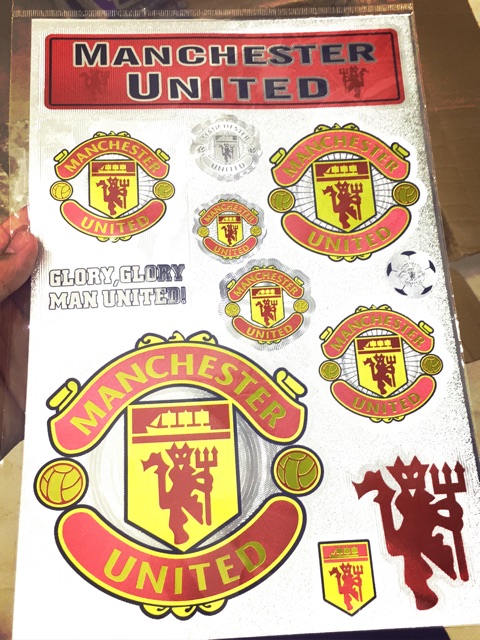 Decal dán các CLB bóng đá Arsenal, real madrid, chelsea, liverpool, barcelona, manchester united