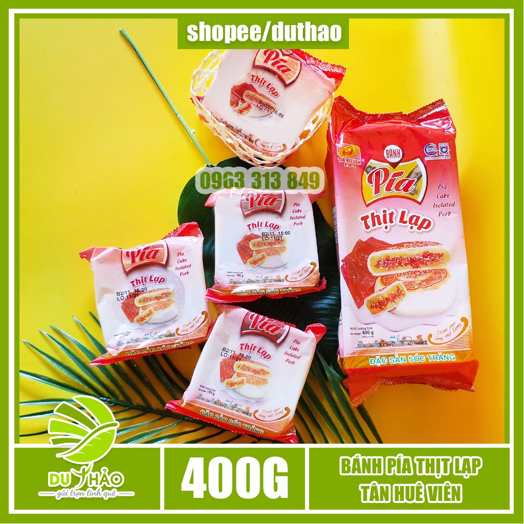 Bánh pía mặn thịt lạp xưởng Tân Huê Viên 400g