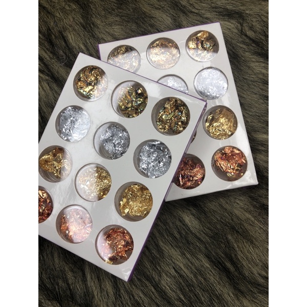 set giấy bạc ẩn gel trang trí móng