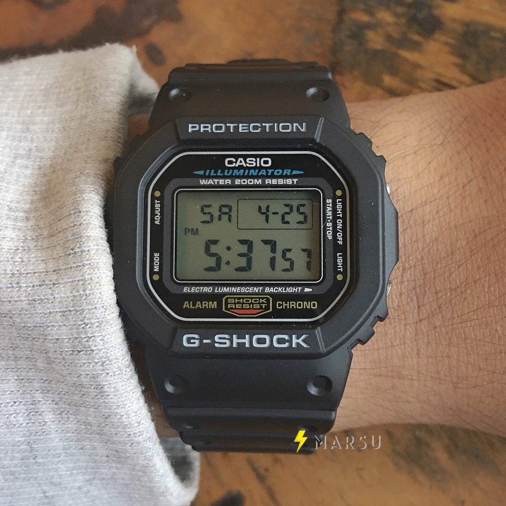 Đồng Hồ Chính Hãng Nam Casio G - Shock DW-5600E-1V Dây Nhựa Đen