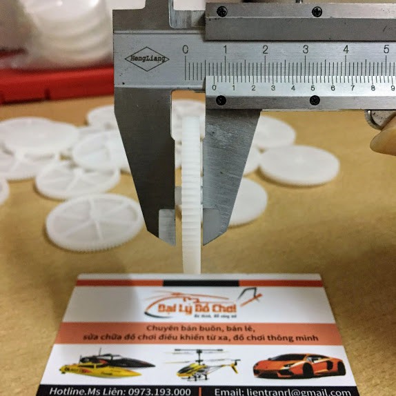 Bánh răng nhựa 80 răng lỗ trục 1.9mm dùng để chế tạo đồ chơi