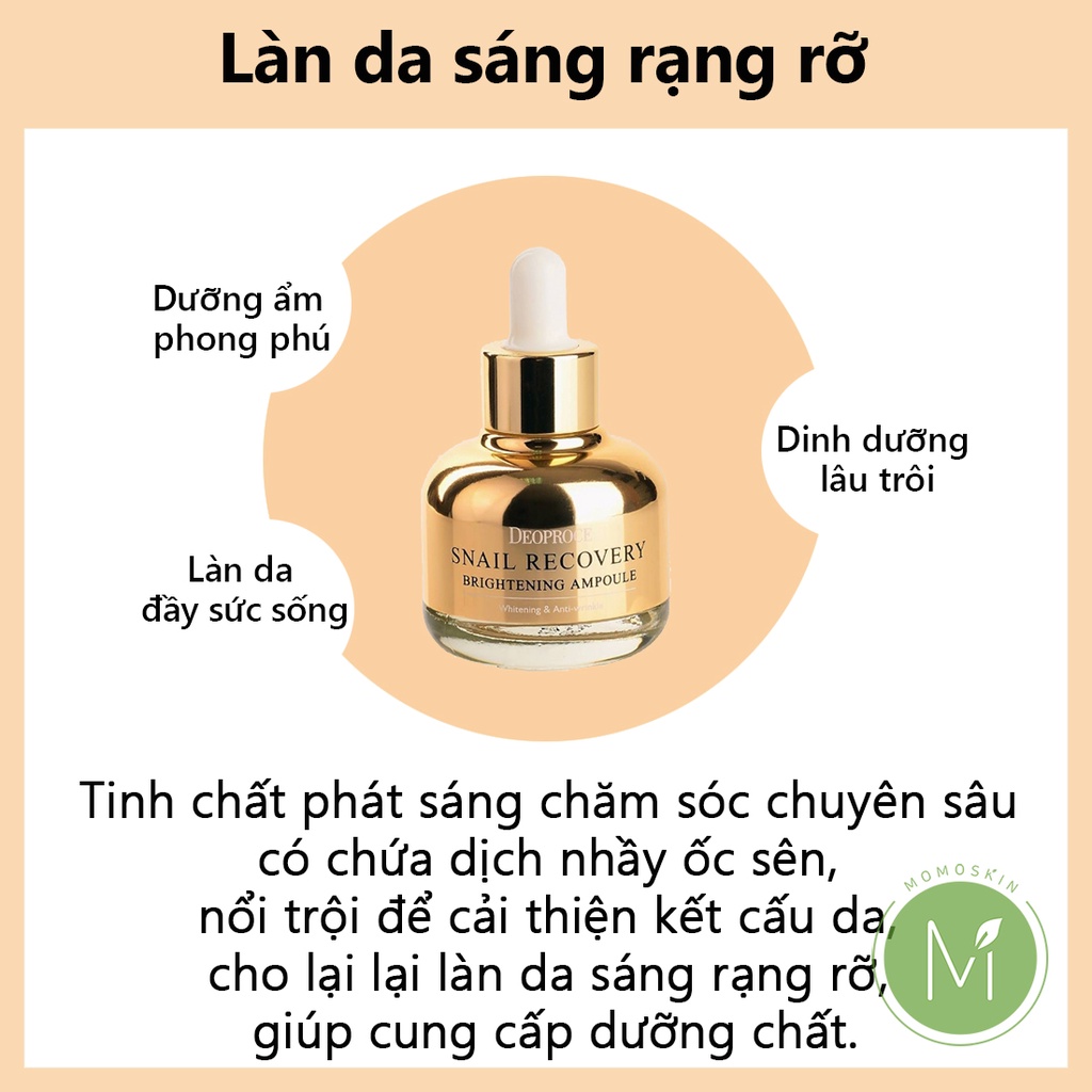 Tinh Chất Ốc Sên Làm Sáng Da Deoproce Dung Tích 30ml