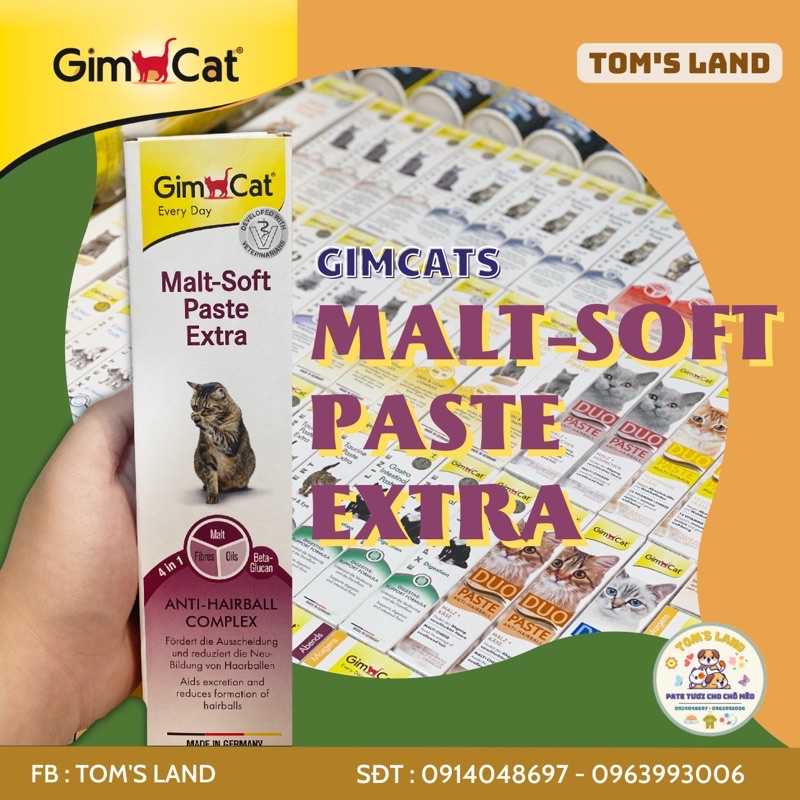 GEL MALT SOFT PASTE EXTRA GIMCAT CHO MÈO ( 50G - 200G ) - GIMCAT GEL FOR CAT