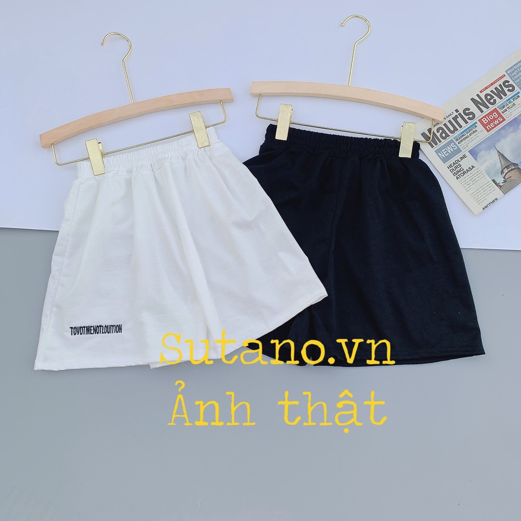 Quần short unisex_quần đùi chun thêu siêu hot chất da cá form to - quan sooc mặc nhà tiện lợi | WebRaoVat - webraovat.net.vn