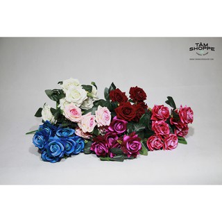 Nhánh hoa hồng nhung Vintage số 38  TTTM