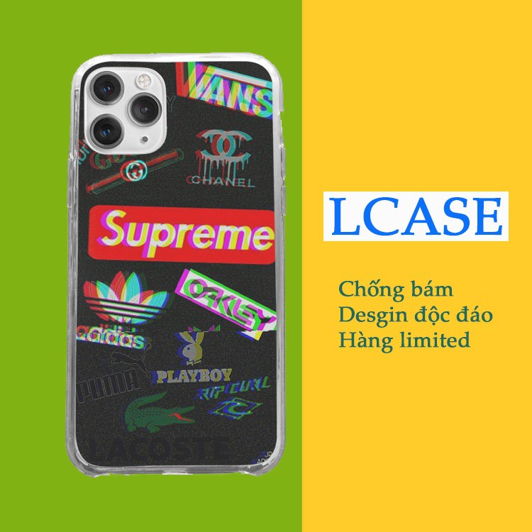 Vỏ ốp hàng hiệu iphone logo supeme fake Ốp silicon độc màu Iphone 6/7/X/Xs/Xs Max/11/11 Promax/12/12 Promax SUPPOD00330