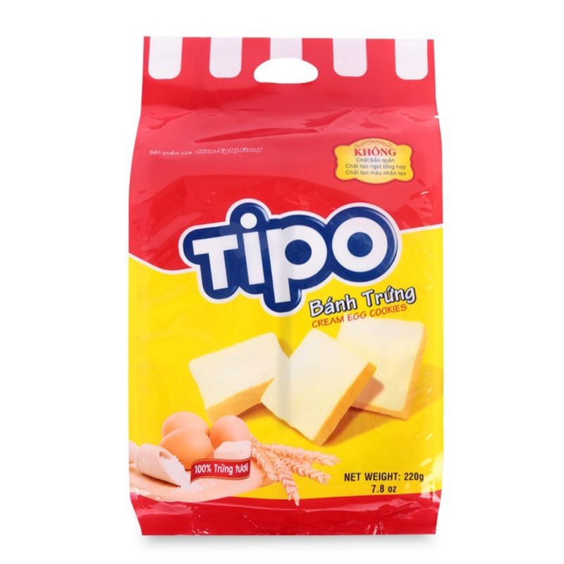Bánh Trứng Tipo túi 220gr