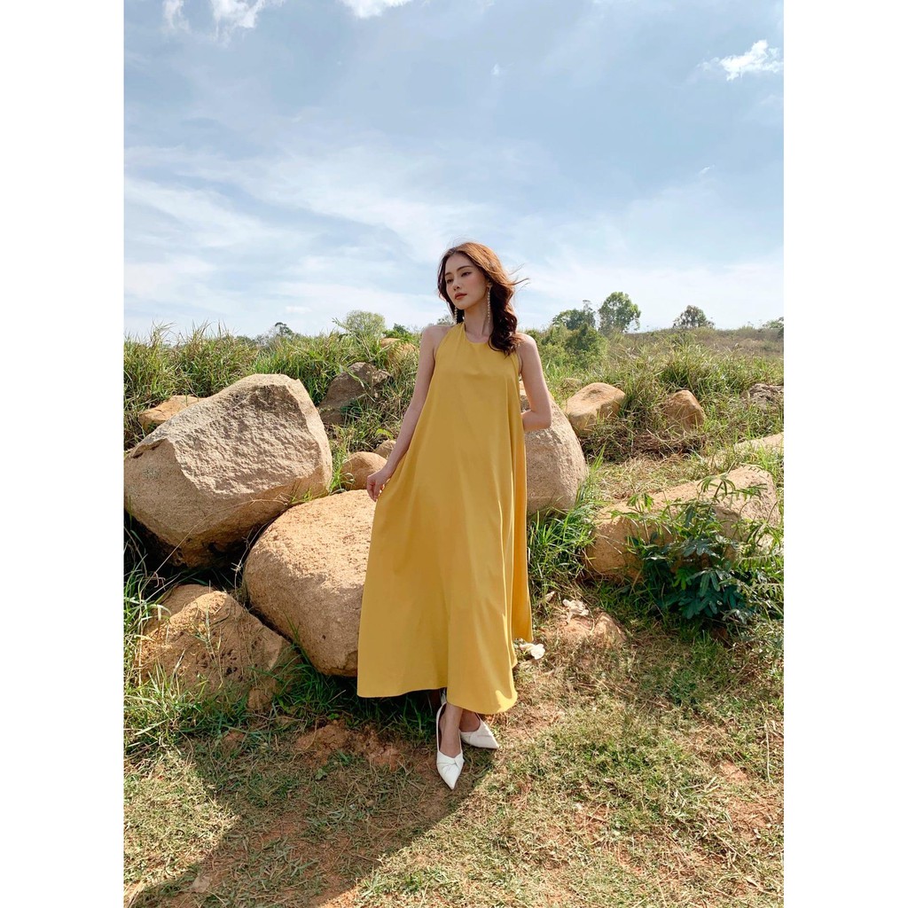 TIIN STORE Váy yếm maxi nơ sau by Tiin | BigBuy360 - bigbuy360.vn