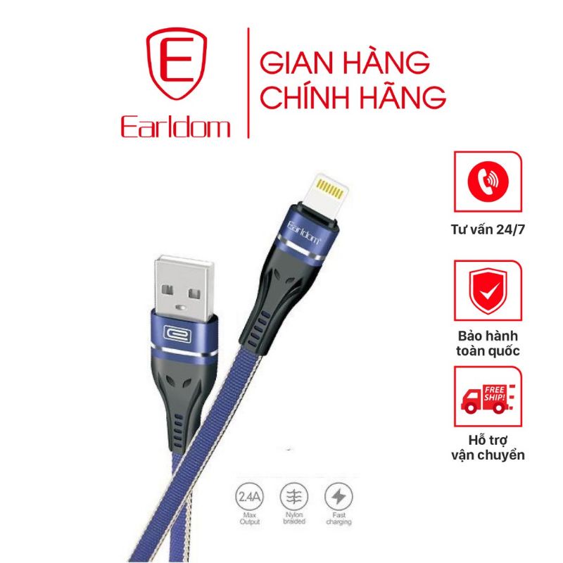 Cáp Sạc Nhanh Dù Earldom 1M EC-084