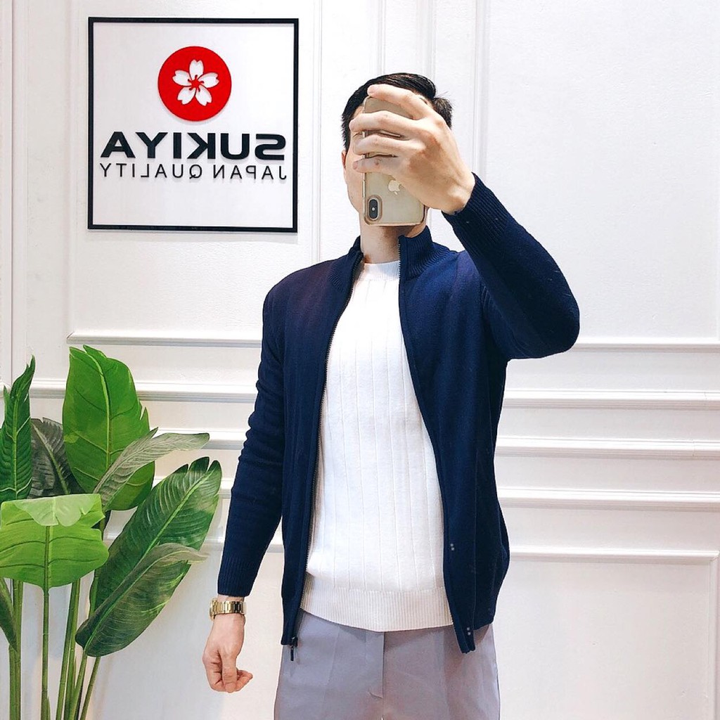 Áo khoác len cardigan nam chất đẹp Sukiya Fashion AL04 | BigBuy360 - bigbuy360.vn