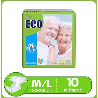 Tã dán người lớn Eco siêu thấm M/L 10 miếng