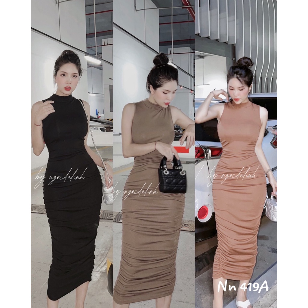 Đầm Váy Body Sang Chảnh Đầm Dự Tiệc Chất Thun Mã KH087
