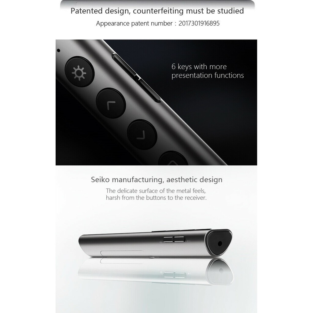 Bút bấm điều khiển từ xa usb không dây ppt powerpoint presenter laser pointer pen