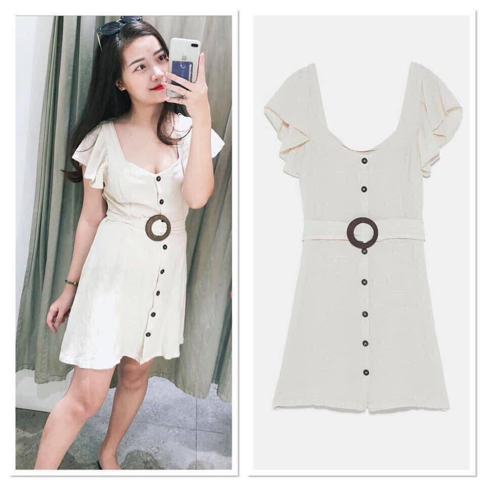 Váy trắng belt 295
