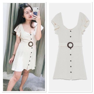Váy trắng belt 295