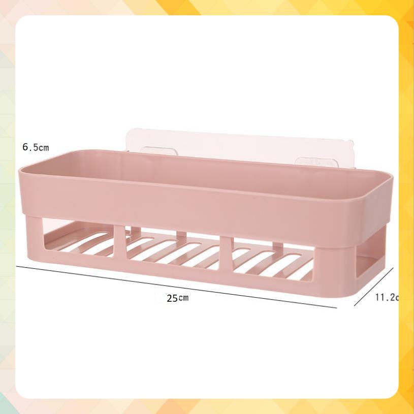 Kệ nhựa treo tường nhà tắm, nhà bếp dán tường chịu lực
