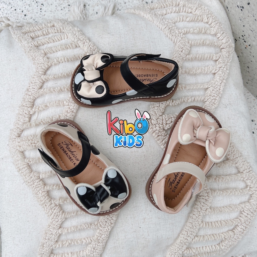 Giày Bé Gái - Giày búp bê da mềm phong cách Vintage BB4662 (có ảnh thật)