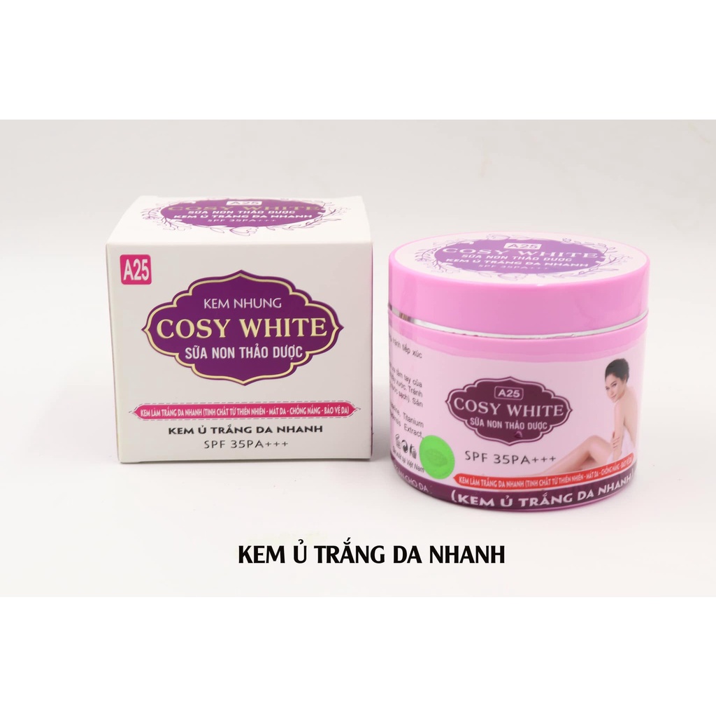 Kem ủ trắng da toàn thân sữa non thảo dược Cosy White A25 400gr