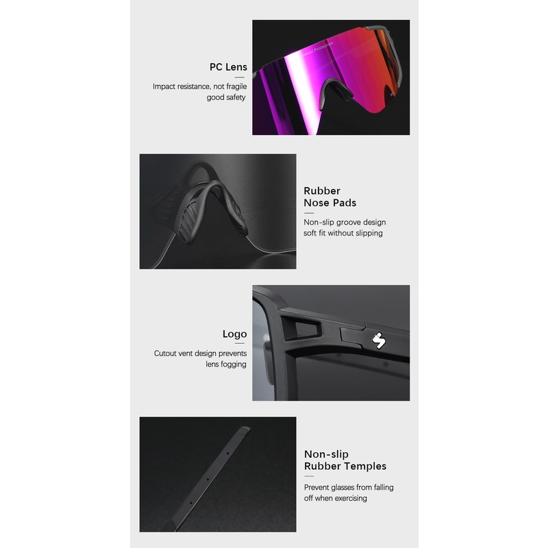 Kính Bảo Hộ Phân Cực Chống Tia Uv Khi Đi Xe Đạp Địa Hình Cho Nam Nữ