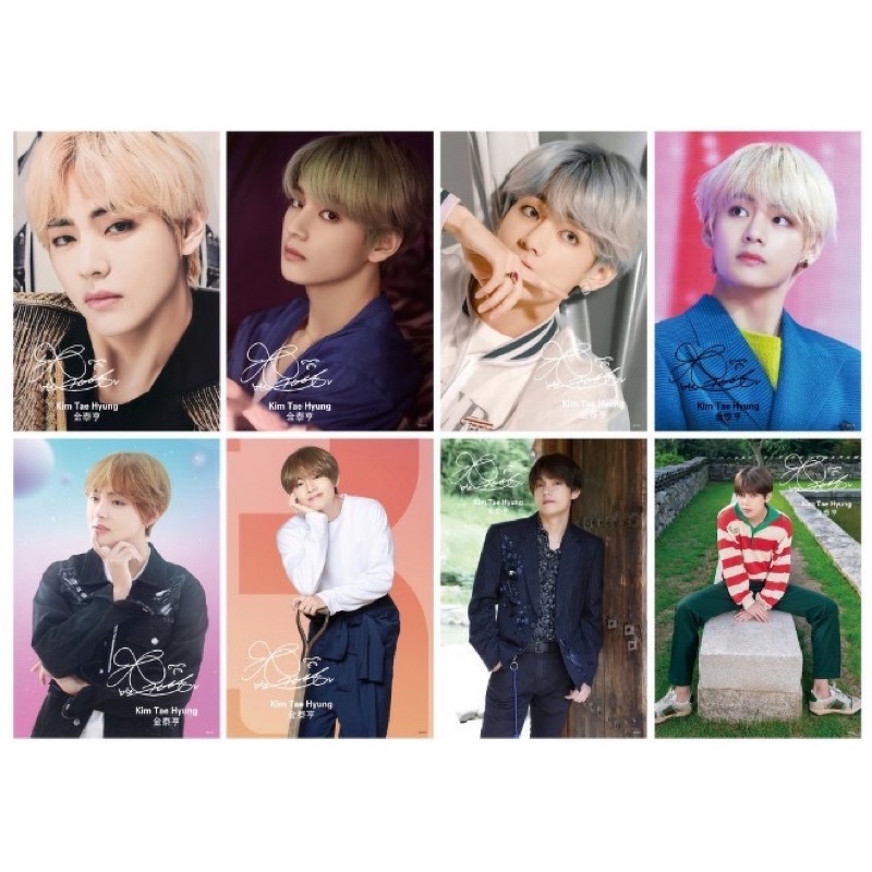 poster cả nhóm BTS khổ A3 8tấm