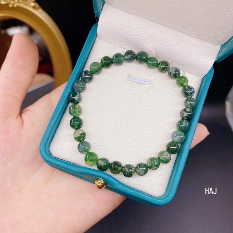 Vòng tay mã não rêu 6li ☯ Hợp ngũ mệnh ☯ Vòng Tay May Mắn ☯ Sức Khoẻ Tài Lộc Bình An