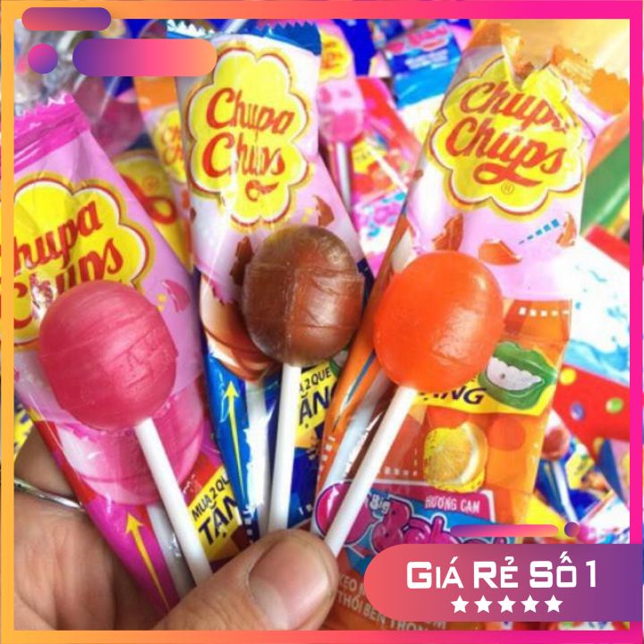 KẸO MÚT GUM THỔI CHUPA CHUPS BIG BABOL HƯƠNG COLA/ CAM/ DÂU 15G