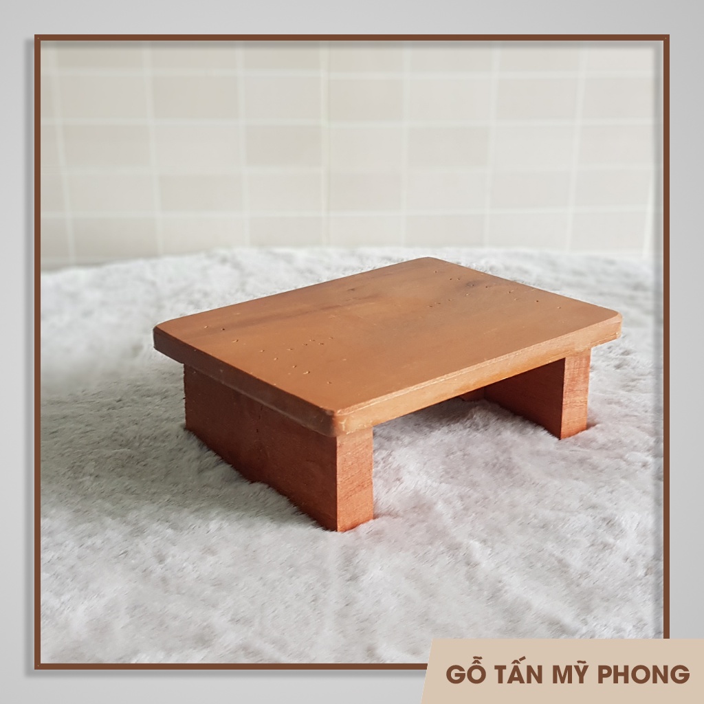 Ghế đẩu ngồi xổm | Ghế gỗ để chân văn phòng | Kệ kê đồ bằng gỗ tự nhiên
